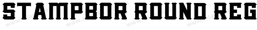 Stampbor Round Regul字体转换